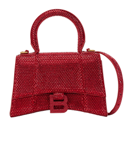 Rhinestone Hourglass XS, Leather, Red, MII, S, 2*